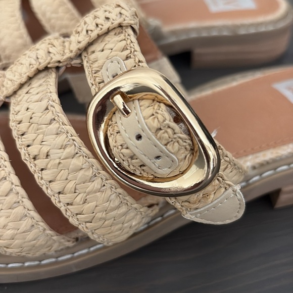 DV By Dolce Vita Falcon Raffia Buckle Mules Slip On Natural Size 8 - Picture 4 of 13